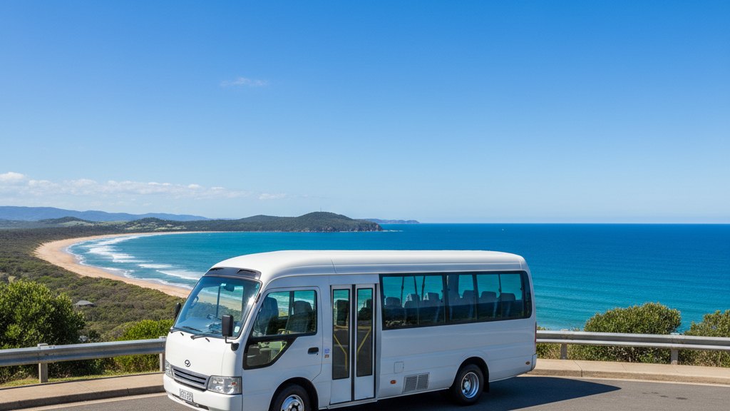 White 22-seater midibus